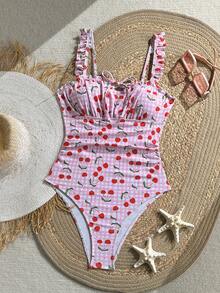 Swim Mod Áo tắm liền thân nữ, kiểu dáng gợi cảm, thoải mái, thanh lịch, ngọt ngào, dễ thương, thích hợp cho kỳ nghỉ, dây đeo có thể điều chỉnh, mùa xuân/hè. - Nhiều màu - Xem 4