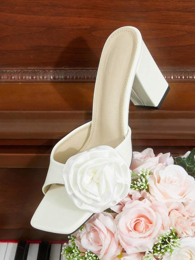 CUCCOO HITCHD Women Shoes Retro Slippers Women's Outer Wear Summer New Versatile Pointed Stiletto Sandals Open-Toed High-Heeled Sandals