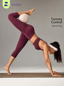 OutZeal Quần legging thể thao nữ, quần yoga, quần mặc hàng ngày, nhanh khô, có chức năng nâng đỡ bụng, nhiều túi, thích hợp cho hoạt động thể thao. - Màu Đỏ Sâu - Xem 11