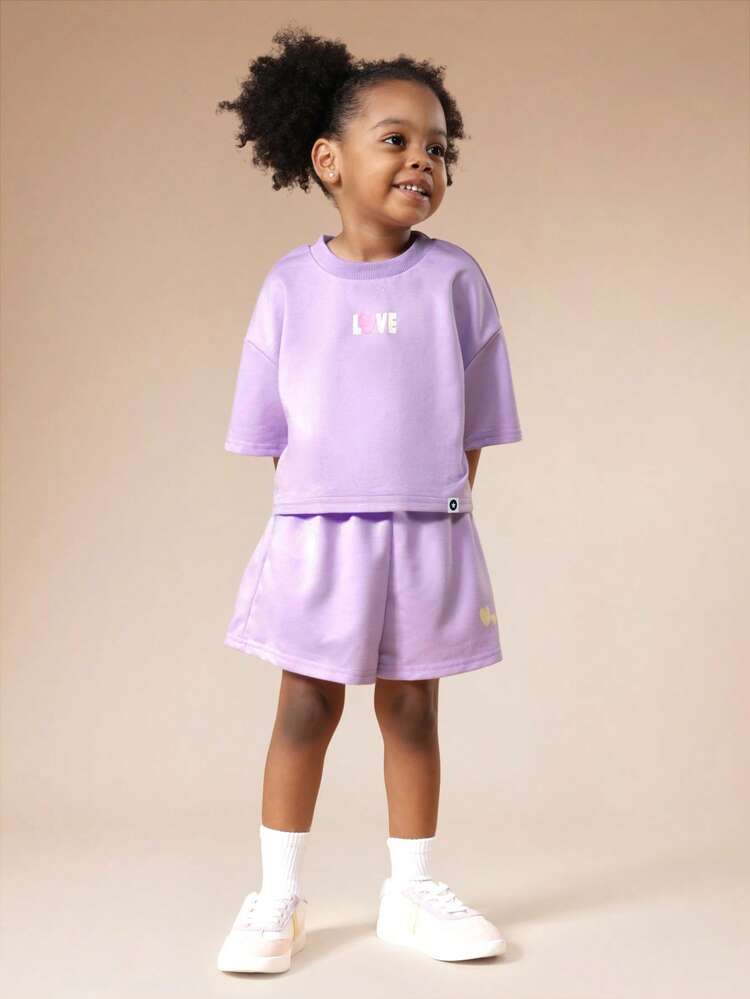 Graphic Oversized T-Shirt And Shorts Set
