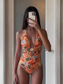 Swim Vcay Women's Retro Printed One-Piece - Multicolor - View 1