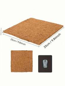 1-Pack Coir Chicken Nest Box Liners, Square, Soft & Absorbent Hen Nesting Pads, Poultry Coop Bedding, Ideal For Laying Hens - Brown - View 10