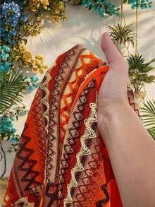 Amplova 女士度假条纹时尚吊带迷你连衣裙 - 棕色 - 查看 11