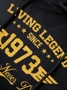 GymBeat Áo tank top thể thao có mũ in họa tiết dành cho nam - màu đen - Xem 4