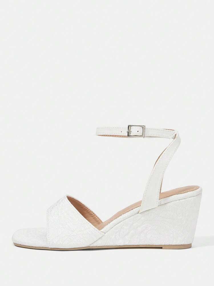 CUCCOO HITCHD Fashion Women's Platform New Wedge Sandals Beige Slingback Buckle Belt Not Tired Feet Sandals Wedding Style Casual