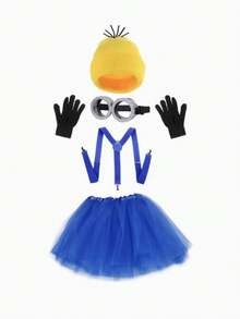 1/2/4/5pcs Themed Birthday Party Decoration Cosplay, Including Party Hats, Cartoon Character Glasses, Decoration Set Perfect For Christmas, Halloween And Themed Events Cosplay Christmas Dress-Up Costume Set - Multicolor - View 8