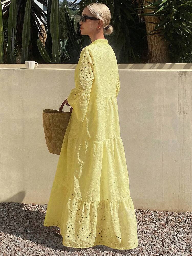 Summer New Loose Casual Vacation Style Women Mid-Length Dress