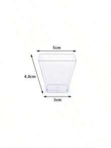 20/30/100个装透明慕斯杯，甜点杯，冰淇淋杯，透明布丁杯，派对婚礼餐饮用品，迷你甜点开胃菜杯，餐厅迷你开胃菜服务杯，适用于派对、婚礼、餐饮、冰淇淋、布丁和食品容器，厨房用品 - 透明 - 查看 9