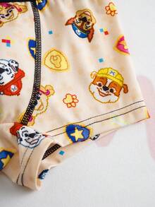 SHEIN | PAW Patrol 男童卡通印花撞色滚边平角内裤 - 彩色 - 查看 5