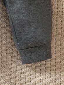 Đứa bé trai Đồ họa Chữ cái Quần thể thao - Màu xám đen - Xem 3