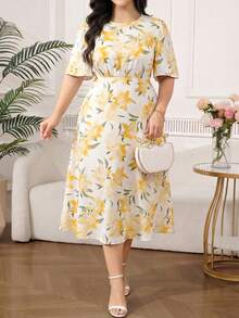 Reflora 大码休闲碎花夏季连衣裙 女装 夏季连衣裙 春季连衣裙 节日连衣裙 复活节连衣裙 优雅连衣裙 优雅派对连衣裙 沙滩裙 婚礼宾客连衣裙 婚礼派对连衣裙 伴娘连衣裙 毕业礼服 母亲毕业礼服 休闲连衣裙 度假连衣裙 节日连衣裙 正式连衣裙 碎花连衣裙 黄色连衣裙 黄色碎花连衣裙 女装 大码连衣裙 春季连衣裙 女装 休闲连衣裙 女装新品 - 黃色 - 查看 2