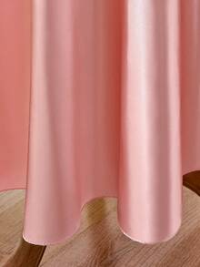 1pc Soft Rose Gold Round Satin Tablecloth, 57 Inch Small Size, Suitable For Dates, Engagements, Ceremonies, Valentine's Day, Anniversaries - Multicolor - View 5