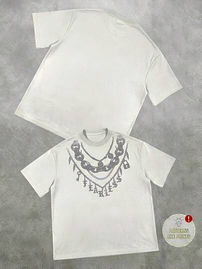 青少年男童休闲舒适简约圆领短袖T恤