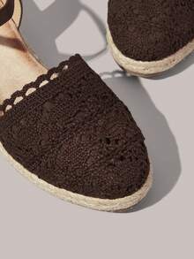 Styleloop Women's Wedge Heel Platform Sandals - Coffee - View 5