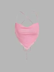 MOD Set de 3 piezas: Top sin mangas de cuello de pico - Burdeos - Ver 7