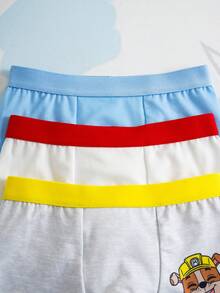 SHEIN | PAW Patrol Calzoncillos tipo bóxer cómodos, suaves y transpirables con estampado de dibujos animados para niños - Multicolor - Ver 4