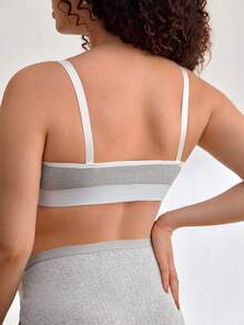 1pc Women's Popular Seamless Minimalist Lace Comfortable High Cost-Effective High Quality Maternity Bra - Grey - View 2
