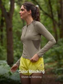 In My Nature Outdoor Wear Women's Elastic & Skin-Friendly T-Shirt & Tank Top For Camping, Hiking, Sports, City Commuting - Camel - View 4