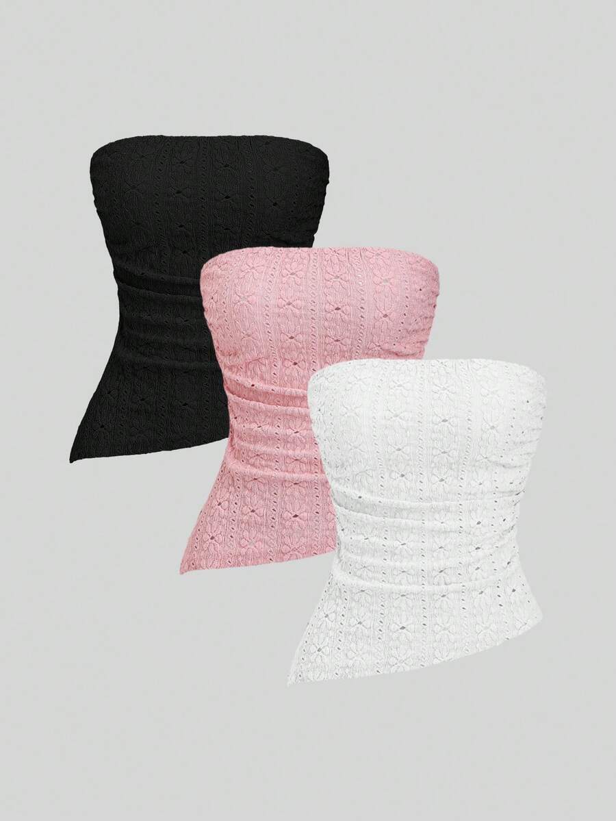 Sweetra Nuevo conjunto de top tubo elegante, versátil y cómodo para mujer con estampado de posicionamiento retro sexy y ajuste ceñido, de primavera/verano, elegante y apropiado para la calle - Multicolor - Ver 1