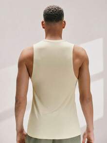 Driftmere Áo thun nam cổ tròn đa năng, thời trang mùa hè, phong cách thường ngày. - Màu be - Xem 2