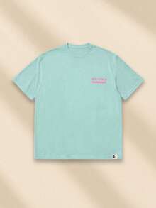 SUMWON Ensemble coordonné tee-shirt et short d'été décontracté pour garçons avec imprimé graphique au dos, col ras-du-cou, manches courtes - Vert - Voir 5