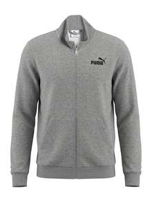 Puma Essentials Men's Full Zip Track Jacket Grey - Gray Black - View 1
