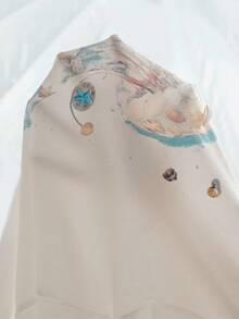 Anewsta 春夏新款休闲百搭沙滩海洋元素彩色水母、海星、贝壳印花圆领短袖T恤（女款） - 白色 - 查看 8