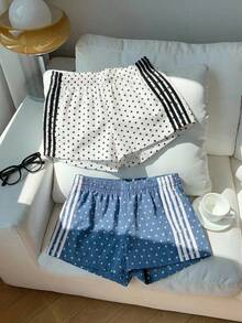 Comfortcana 2 chiếc quần short nữ mùa hè chấm bi phối màu tương phản, thích hợp cho thể thao, kỳ nghỉ, lễ tốt nghiệp, ngày thi đấu World Cup, thích hợp cho mùa hè, thích hợp cho kỳ nghỉ, váy in chấm bi, chấm bi tròn, chấm Ducati, váy mùa hè, thích hợp cho đi làm hàng ngày, hẹn hò, tiệc tùng, mùa thu đông hè, Giáng sinh, Năm mới, Lễ Tạ ơn, Tiệc tùng, Đám cưới, Bãi biển, Lễ tốt nghiệp, Thời trang, Thanh lịch, Thường ngày, Đi chơi, Hẹn hò, Đặt chỗ, Đi làm, Lấp lánh, Ngày Valentine, Thanh lịch, Kỳ nghỉ, Thường ngày, Y2K, Đi chơi, Lễ tốt nghiệp, v.v. - Nhiều màu - Xem 5