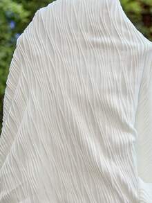 SHEIN Vestido de maternidad casual de vacaciones con decoración de concha y espalda descubierta - Blanco - Ver 8