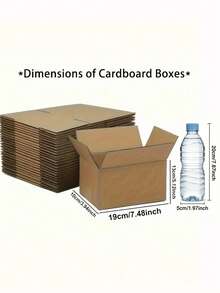 Hộp 10 chiếc có nắp, hộp thư carton màu nâu để gói quà, bao bì Giáng sinh Halloween tự làm - Nhiều màu - Xem 9