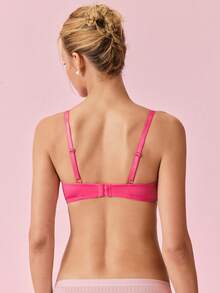 Bonmuse 1 件女士圣诞文胸（带钢圈） - 紅色 - 查看 2