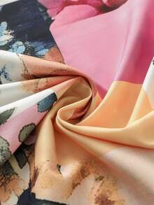 GlowEve 女士休闲印花V领短袖连衣裙，夏季 - 彩色 - 查看 6