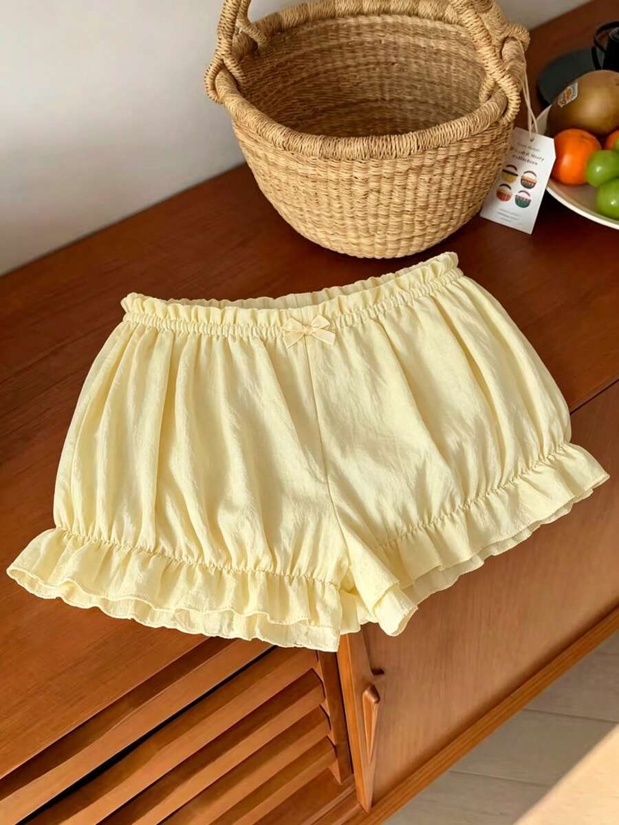 Sweetra Quần Harem dáng ôm, thanh lịch, gợi cảm, đa năng, thoải mái, thích hợp cho kỳ nghỉ hè, thiết kế mới mùa xuân/hè. - Màu vàng - Xem 1