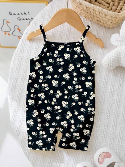 可爱波西米亚碎花连体衣，适合女宝宝，休闲秋季穿搭，舒适百搭，适合女宝宝秋季叠穿，时尚女宝宝，休闲装，女宝宝图案服装，返校季，秋季服装，返校节，适合居家和夏季叠穿，纯色婴儿连体衣，婴儿夏季服装