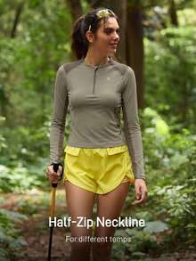 In My Nature Outdoor Wear Women's Elastic & Skin-Friendly T-Shirt & Tank Top For Camping, Hiking, Sports, City Commuting - Camel - View 2