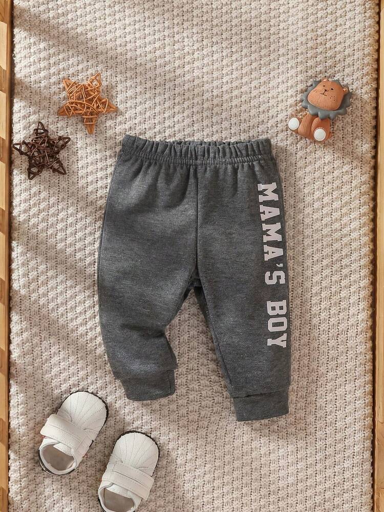 Baby Boy Letter Graphic Sweatpants