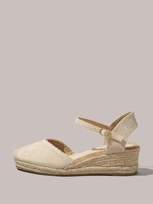 Styleloop 女士坡跟厚底凉鞋 - 杏色 - 查看 3