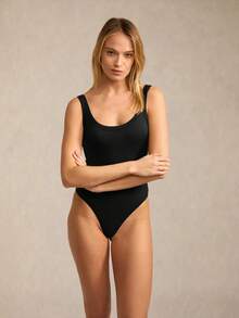 SHEIN BASICS 4件套休闲纯色针织连体衣（女款） - 彩色 - 查看 5
