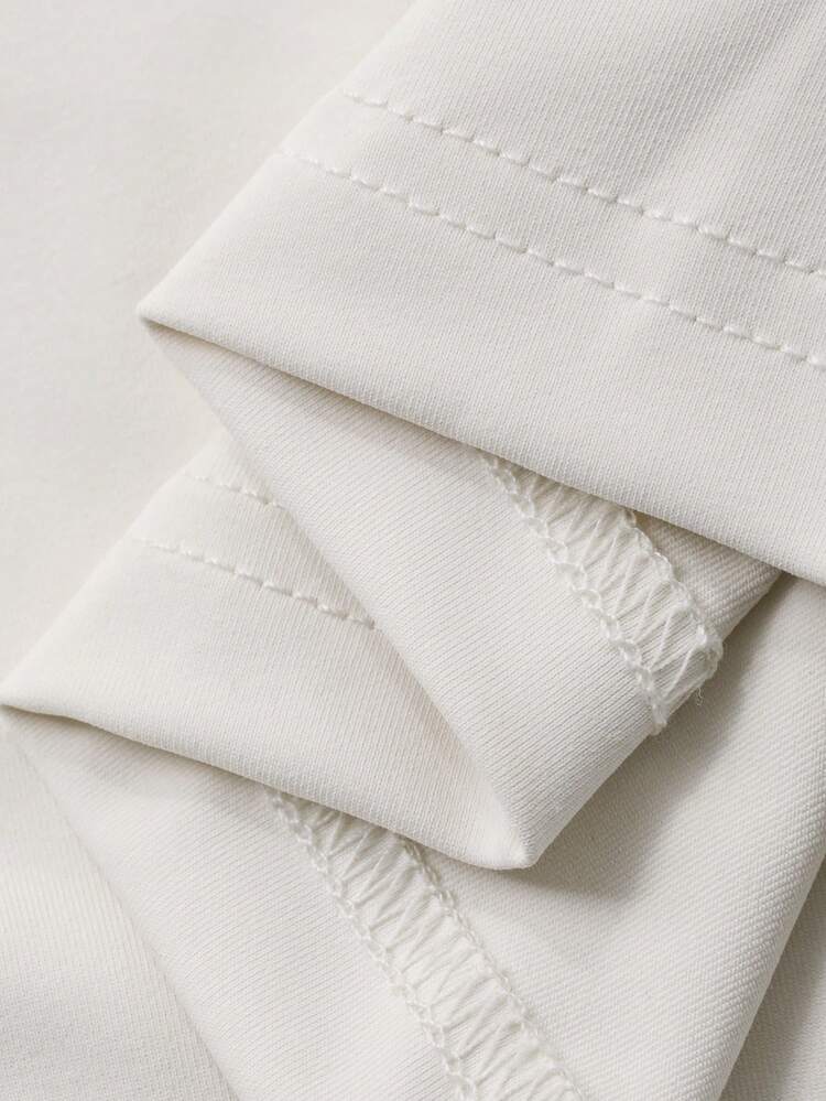 Women's Solid Color Zip Collar Fitted Casual Short Sleeve T-Shirt