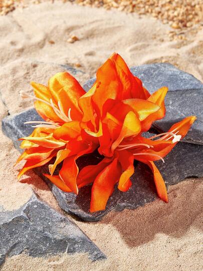 Opalesca 1 бр. Щипка за коса с изкуствено цвете за празничен стил 12 см, щипки за коса тип "нокът" за Свети Валентин, щипки за коса, филци за коса, училищни неща, празнични тоалети за жени, аксесоари за коса, аксесоари за глава, аксесоари за коса за жени, фиба