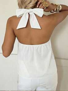 SHEIN EZwear 女士休闲印花露背吊带背心，适合度假、毕业季、夏季、日常通勤、约会、派对、秋冬夏季、圣诞节、新年、感恩节、婚礼、海滩、毕业典礼等场合，时尚、优雅、休闲、外出、约会、预订、通勤、闪亮、情人节、优雅、度假、休闲、Y2K、外出、毕业典礼等。 - 彩色 - 查看 2