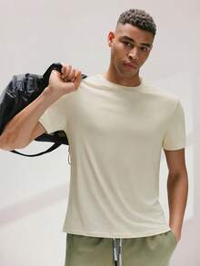 Driftmere 男士3入組純色圓領T恤，夏季必備 - 綠色 - 查看 6