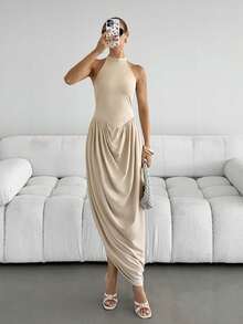 Siren Gaze White Summer Chic Sexy Brunch Golf Elegant Dress For Women Classy Elitara Outfits Casual Tween Clothing Skirts - Apricot - View 3