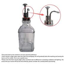 1pc Square Glass Syrup Dispenser With Label For Bar And Home Use, Durable Transparent Bottle For Milk, Tea, Syrup Storage, 500ml/16.9oz, Kitchen Tool, Barware - Multicolor - View 10