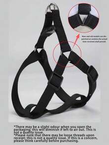 1PC Nylon Adjustable Pet Triangle Chest Strap Harness, Suitable For Indoor And Outdoor Use - Black - View 7