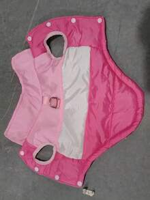 Warm & Comfortable Dog Winter Jacket, Thick Dog Coat With Buttons, Suitable For Short Trips And Walking, Fits Small To Medium Dogs - Multicolor - View 17