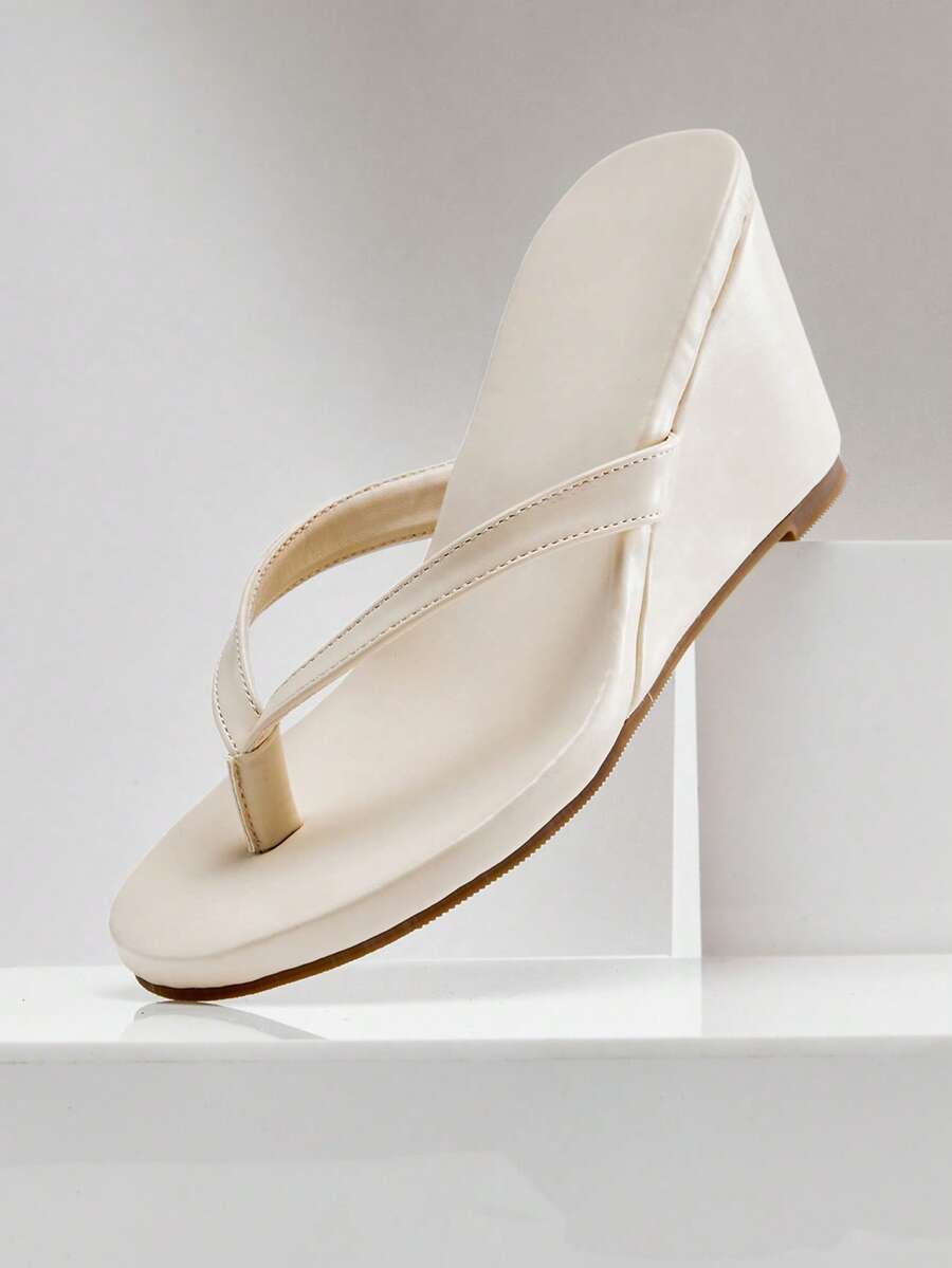 SHUZIA Dép xỏ ngón đế xuồng thoải mái, bền chắc dành cho nữ. - Màu Khaki - Xem 1