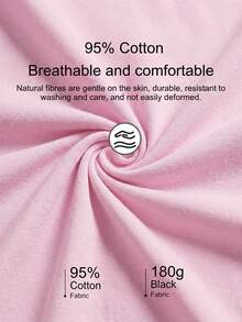 SHEIN BAE 95%棉印花图案女士吊带背心，粉色 - 彩色 - 查看 4