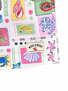 Azuldrift 男士卡通海洋生物印花抽绳腰带口袋沙滩短裤 - 彩色 - 查看 4