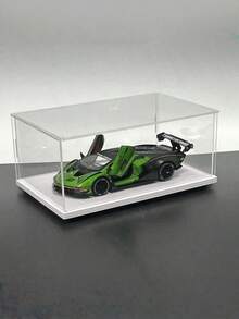 Collection Display Box, Assembled Transparent Acrylic Box, Alternative To Glass Box, Used For Displaying Figurines And Home Storage Organization - White - View 2